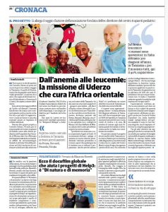 Dall’anemia alle leucemie:la missione di Uderzo che cura l’Africa orientale